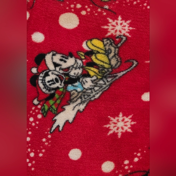 Disney Mickey & Minnie Mouse Lounge Bottoms 11-13  Red & Black - Picture 5 of 6